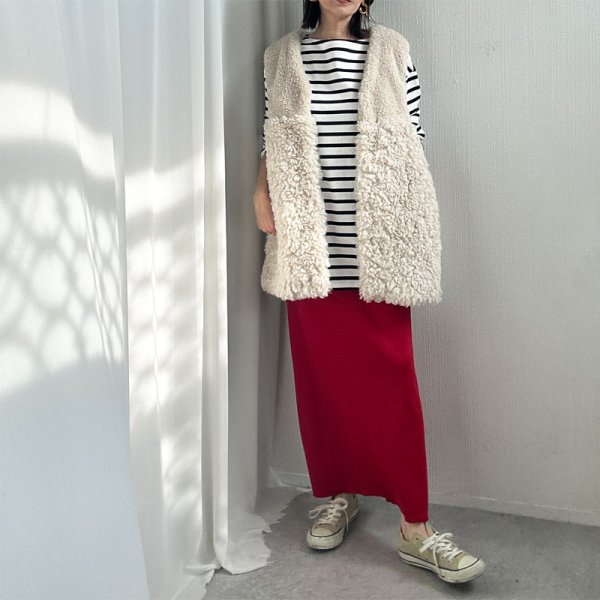 画像35: ●2025NEWカラー登場!!●激推し●リブナロースカート●LAMERの着回しベースアイテム●rib narrow skirt (35)