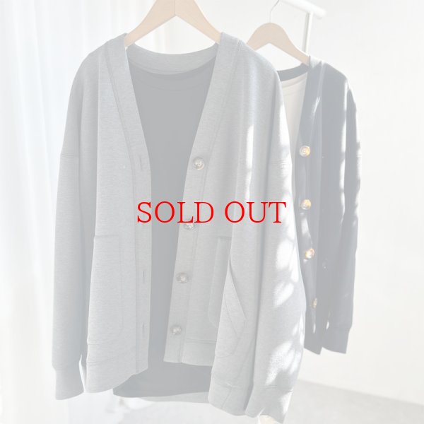 画像2: ●SALE●ボタンに注目!【liveご紹介アイテム】basic over cardigan (2)