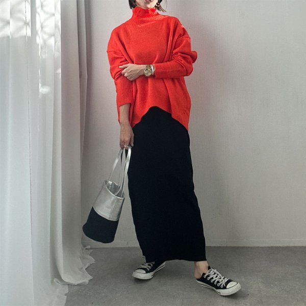 画像40: ●2025NEWカラー登場!!●激推し●リブナロースカート●LAMERの着回しベースアイテム●rib narrow skirt (40)