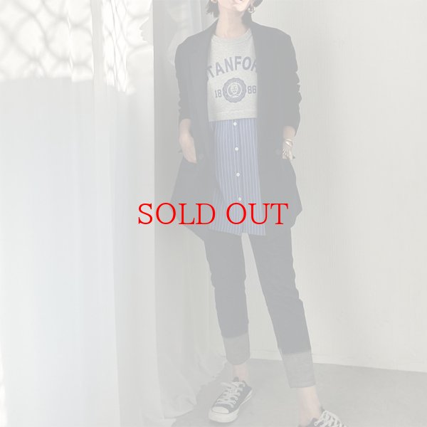 画像8: 1枚でおしゃれ上級者に!?【liveご紹介アイテム】stripe docking sweat (8)
