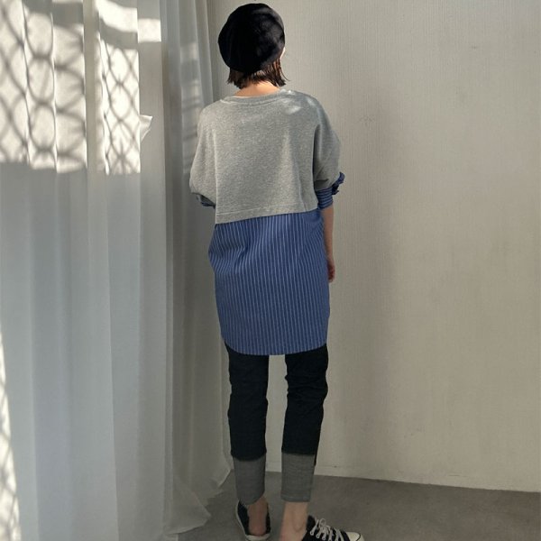 画像4: ●革命デニムシリーズ【liveご紹介アイテム】ロールアップデザインスキニーデニム (4)