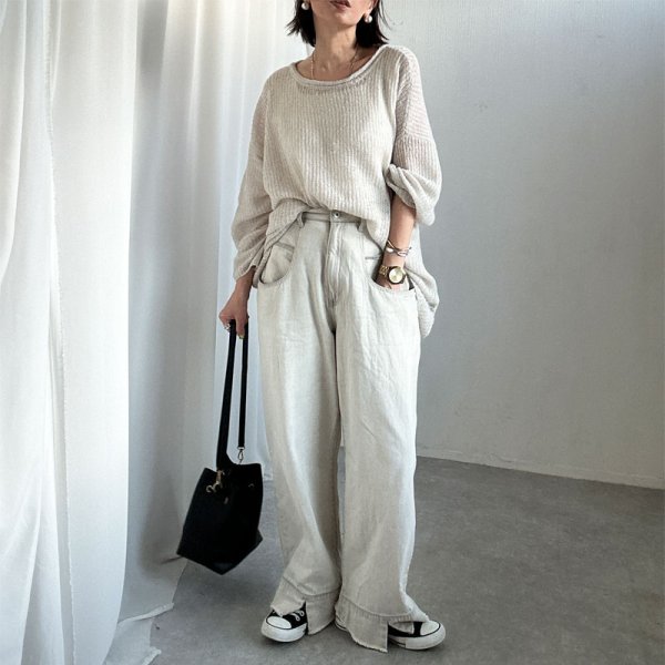 画像6: ●SALE●大人のリラックス感【liveご紹介アイテム】loose over mohair knit (6)