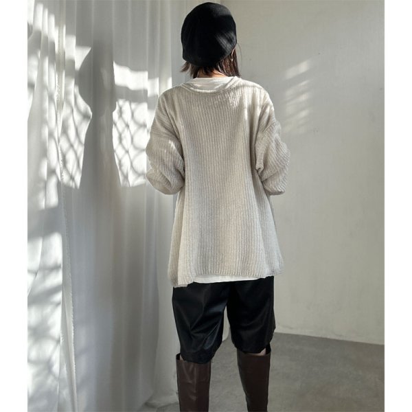 画像10: ●SALE●大人のリラックス感【liveご紹介アイテム】loose over mohair knit (10)