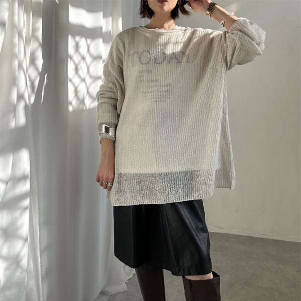 画像1: ●大人のリラックス感【liveご紹介アイテム】loose over mohair knit (1)