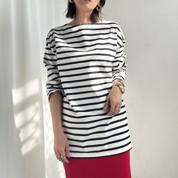 画像26: ●激推し●大人の雰囲気●襟の形と丈感が◎【liveご紹介アイテム】boatneck long T (26)