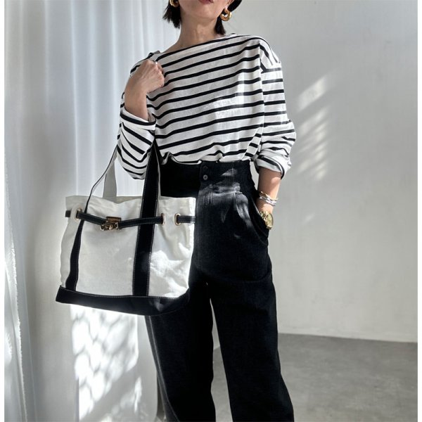 画像10: ●激推し●大人の雰囲気●襟の形と丈感が◎【liveご紹介アイテム】boatneck long T (10)