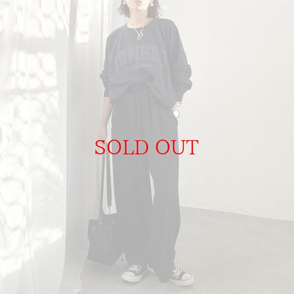 画像3: ●SALE●ポケット付!【liveご紹介アイテム】dolman logo sweat(ネイビー) (3)