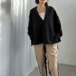 画像1: ●再再再販●深Vが可愛い【liveご紹介アイテム】Vneck hood pullover (1)