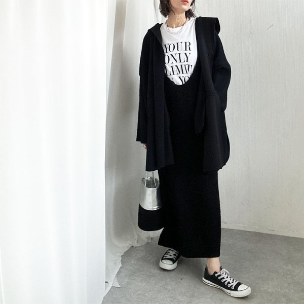 画像2: ●SALE●【liveご紹介アイテム】Big フードシャギーカーデ (2)