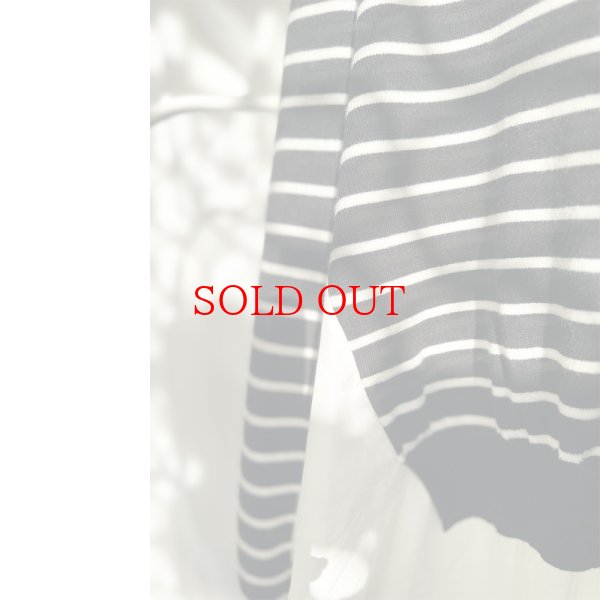 画像8: ●ニットとシャツがドッキング●【liveご紹介アイテム】docking design border knit (8)