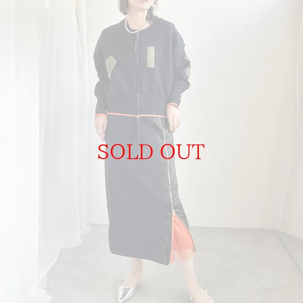 画像6: ●チュールがポイント●【liveご紹介アイテム】zip design tulle narrow skirt (6)