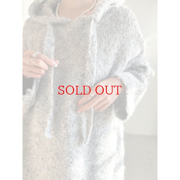 画像6: ●SALE●【liveご紹介アイテム】ネップヤーンオーバーフーディニット (6)