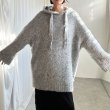 画像2: ●SALE●【liveご紹介アイテム】ネップヤーンオーバーフーディニット (2)
