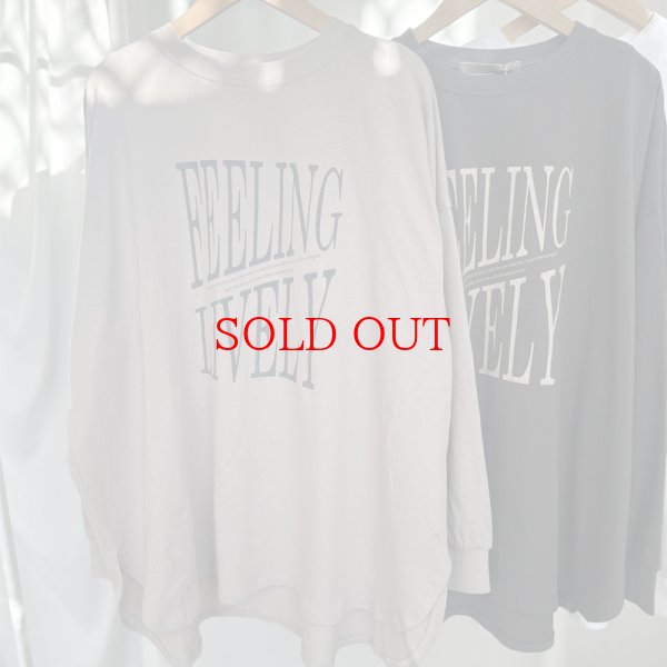 画像1: ●SALE●【LIVEご紹介アイテム】●オーバーサイズロゴロンT (1)