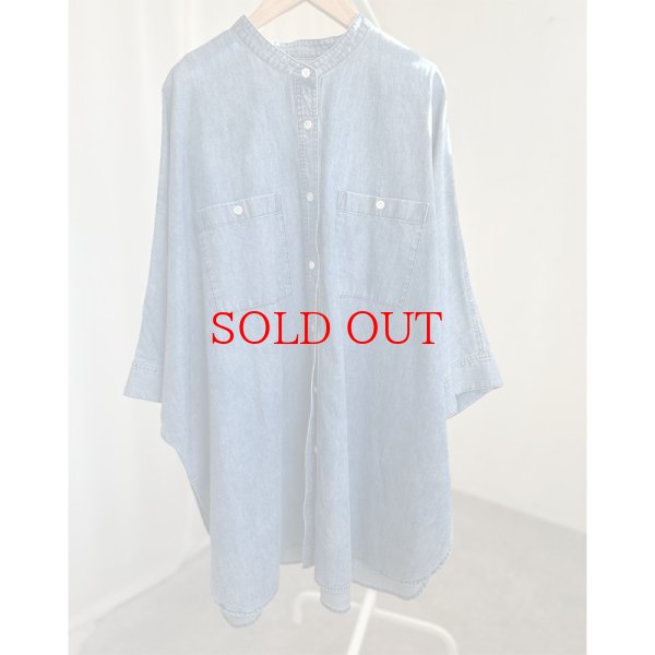 画像2: 【LIVEご紹介アイテム】●オーバーシルエットデニムシャツ (2)