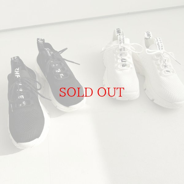 画像12: ◆在庫限りで終了●めちゃくちゃ軽くて履き心地◎外反母趾の方にもオススメ●【liveご紹介アイテム】モノトーンニットスニーカー (12)