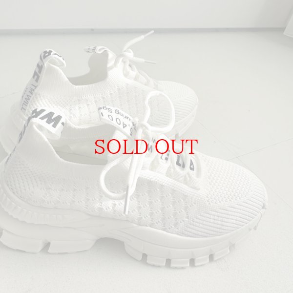 画像14: ◆在庫限りで終了●めちゃくちゃ軽くて履き心地◎外反母趾の方にもオススメ●【liveご紹介アイテム】モノトーンニットスニーカー (14)