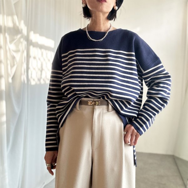 画像8: ●SALE●【LIVEご紹介アイテム】●ボーダーオーバープルオーバー (8)