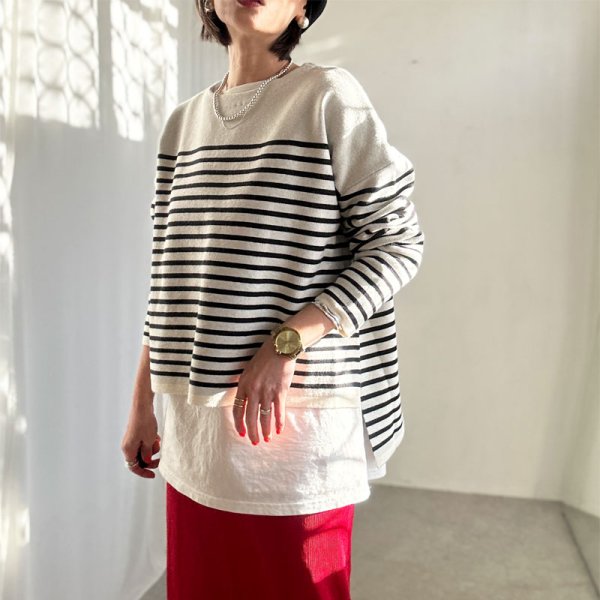 画像12: ●SALE●【LIVEご紹介アイテム】●ボーダーオーバープルオーバー (12)