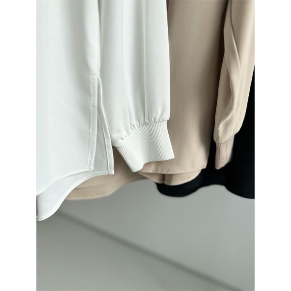 画像2: ◆遂に!!Lサイズ受付開始!!●激推し認定●LIVEご紹介アイテム】●ベーシックマルチリブ袖トップス（ロング） (2)