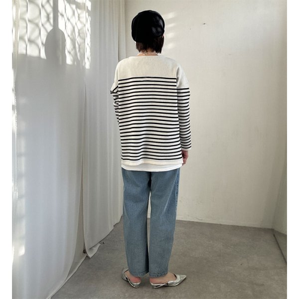 画像17: ●SALE●【LIVEご紹介アイテム】●ボーダーオーバープルオーバー (17)