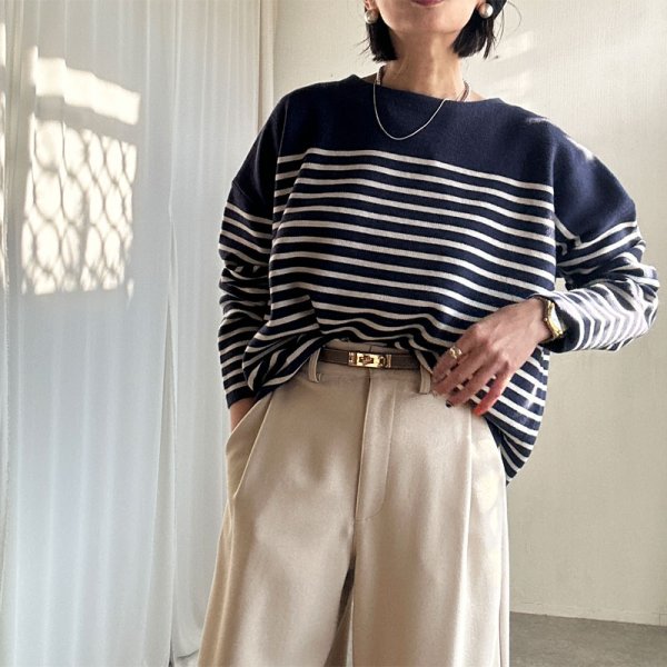 画像2: ●SALE●【LIVEご紹介アイテム】●ボーダーオーバープルオーバー (2)