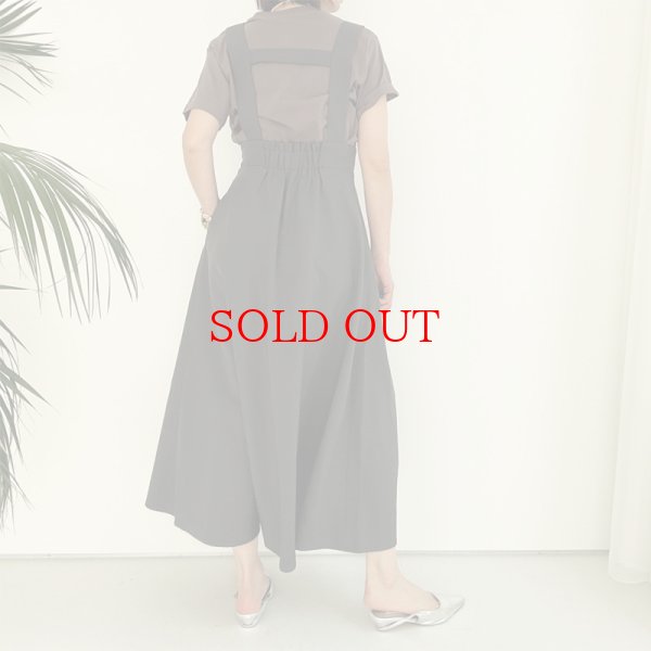 画像8: ●在庫限り●【LIVEご紹介アイテム】●ハイウエストタックフレアワンピ (8)