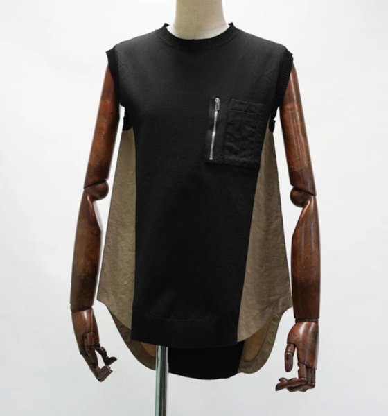 画像5: ●SALE●【LIVEご紹介アイテム】●ドッキングデザインニットトップス (5)