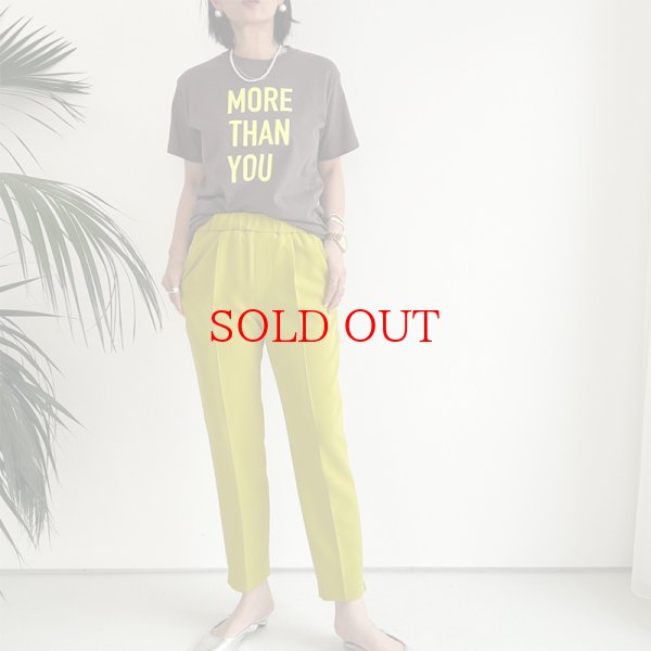 画像3: ●大人のカラーパンツ●【liveご紹介アイテム】ライムカラーテーパードパンツ (3)