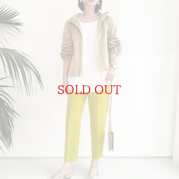 画像7: ●大人のカラーパンツ●【liveご紹介アイテム】ライムカラーテーパードパンツ (7)