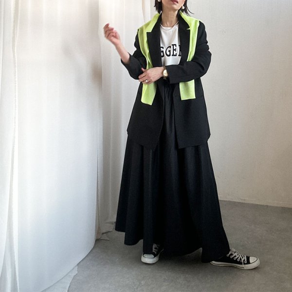 画像11: ●新色追加!!●広がらないフレアスカート●激推し●LAMER着回しアイテム【LIVEご紹介アイテム】●タックフレアスカート (11)