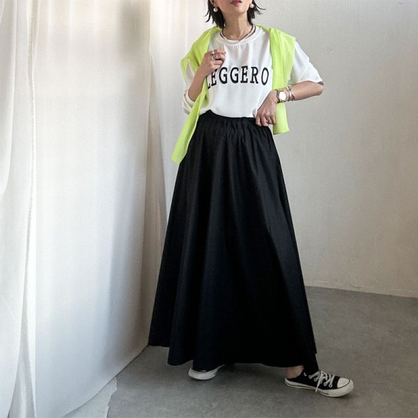 画像8: ●新色追加!!●広がらないフレアスカート●激推し●LAMER着回しアイテム【LIVEご紹介アイテム】●タックフレアスカート (8)