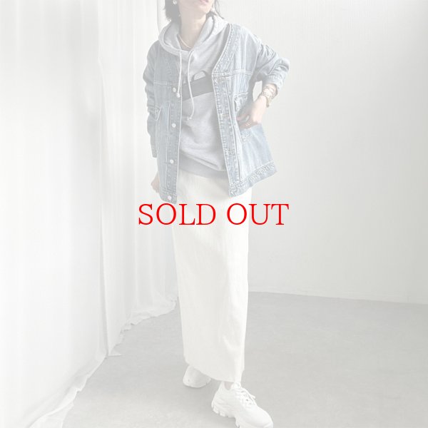 画像13: ●最終追加【1/28 LIVEご紹介アイテム】●ノーカラーデニムジャケット (13)