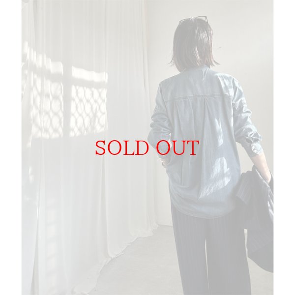 画像3: ●ボータイ×デニムが一癖●【LIVEご紹介アイテム】●ボータイデニムシャツ (3)