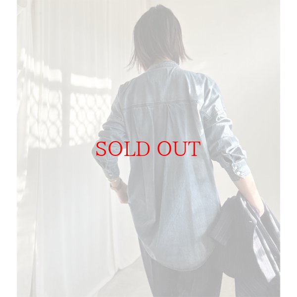 画像5: ●ボータイ×デニムが一癖●【LIVEご紹介アイテム】●ボータイデニムシャツ (5)