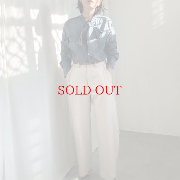 画像12: ●ボータイ×デニムが一癖●【LIVEご紹介アイテム】●ボータイデニムシャツ (12)