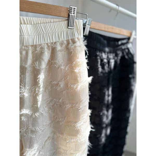 画像3: 【LIVEご紹介アイテム】●ジャガードデザインワイドパンツ (3)