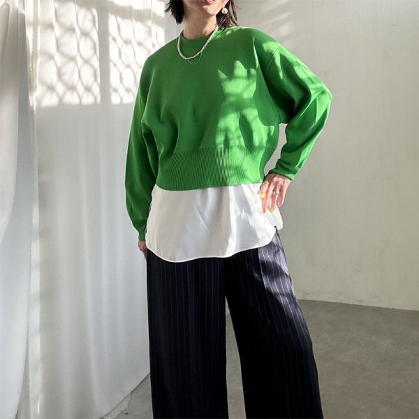 画像7: ◆遂に!!Lサイズ受付開始!!●激推し認定●LIVEご紹介アイテム】●ベーシックマルチリブ袖トップス（ロング） (7)