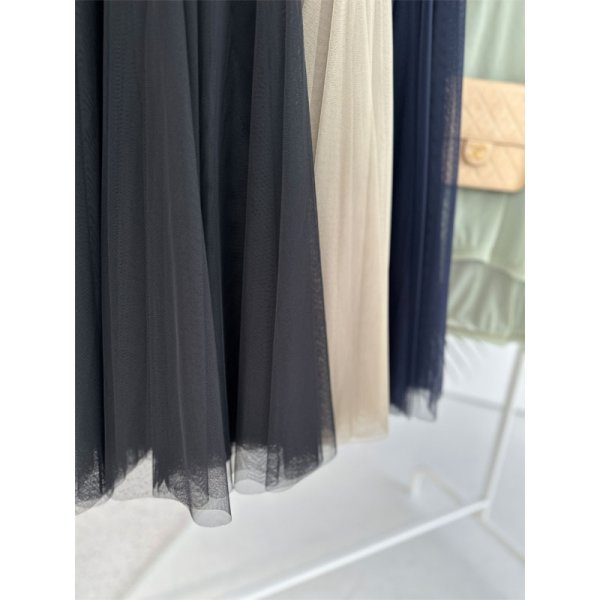 画像13: ●再再販!!●膨らまないチュールスカート●【LIVEご紹介アイテム】ラインチュールスカート (13)