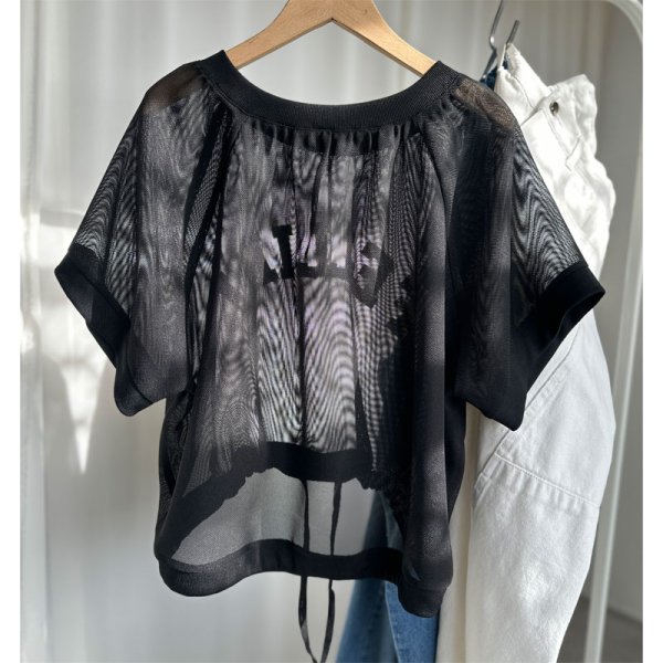 画像4: ●SALE●【LIVEご紹介アイテム】メッシュロゴトップス (4)