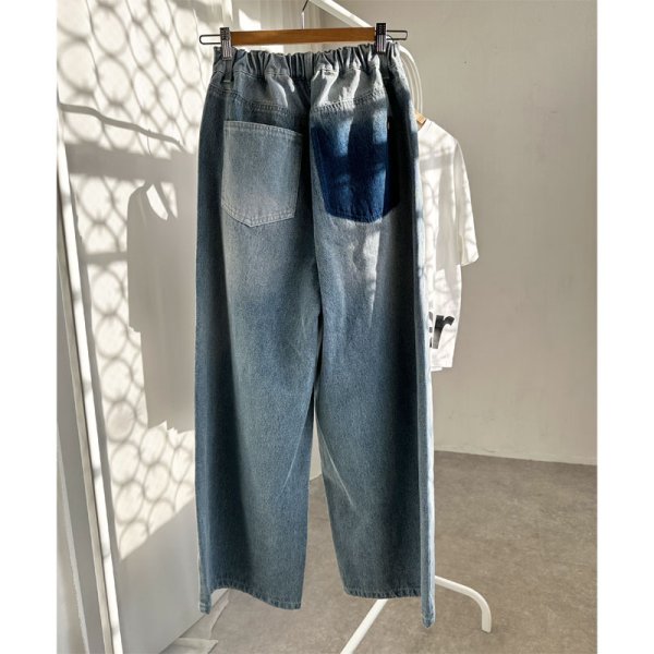 画像3: ●配色がオシャレなデザインデニム●【LIVEご紹介アイテム】●ポケットデザインワイドデニム (3)
