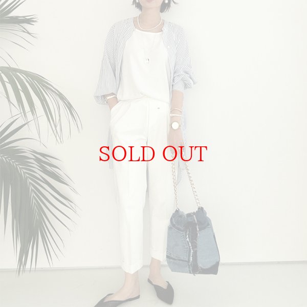 画像2: ●さらっと羽織れる【LIVEご紹介アイテム】ストライプオーバーシャツ (2)