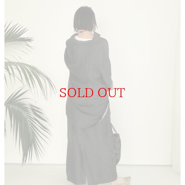 画像3: ●テロテロ素材●【LIVEご紹介アイテム】ブラックデニムカーゴスカート(セットアップ可能) (3)