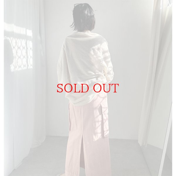 画像10: ●カラーが可愛い!!●【LIVEご紹介アイテム】ピンクリネンカーゴスカート (10)