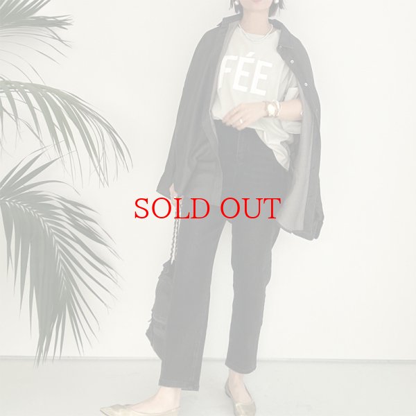 画像3: ●テロテロ素材●【LIVEご紹介アイテム】ブラックデニムオーバーシャツ(セットアップ可能) (3)