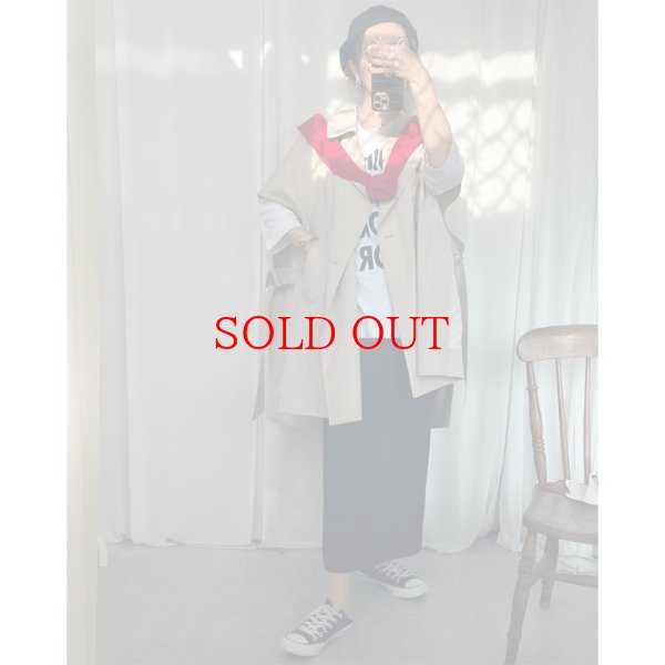 画像4: ●奇跡在庫!!●【LIVEご紹介アイテム】トレンチオーバーベスト (4)