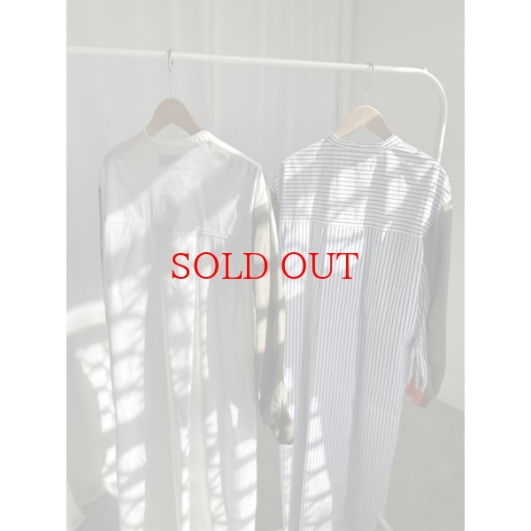 画像2: 【LIVEご紹介アイテム】MA-1ドッキングシャツワンピ (2)