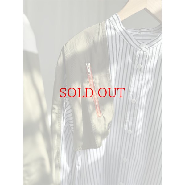 画像7: 【LIVEご紹介アイテム】MA-1ドッキングシャツワンピ (7)