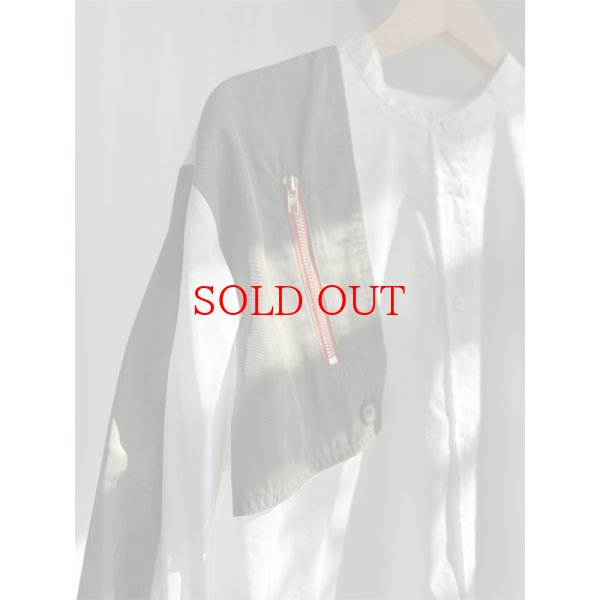 画像6: 【LIVEご紹介アイテム】MA-1ドッキングシャツワンピ (6)