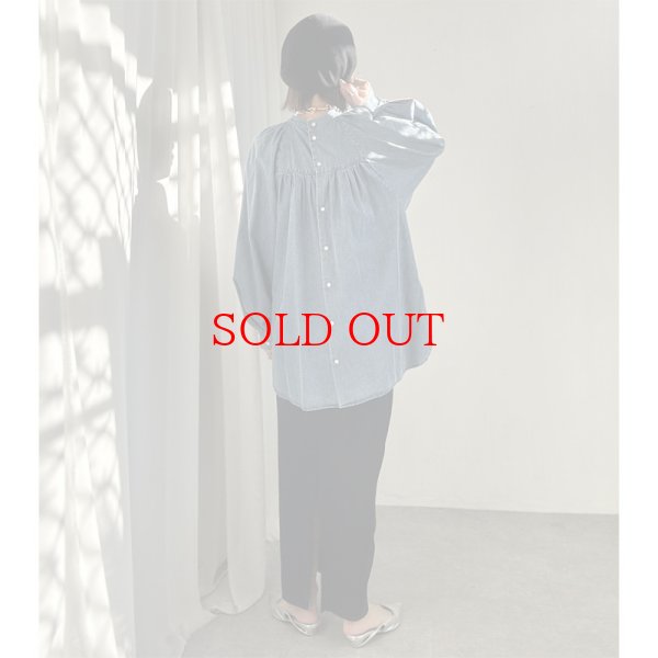 画像4: 【LIVEご紹介アイテム】●バルーンスリーブデニムブラウス (4)